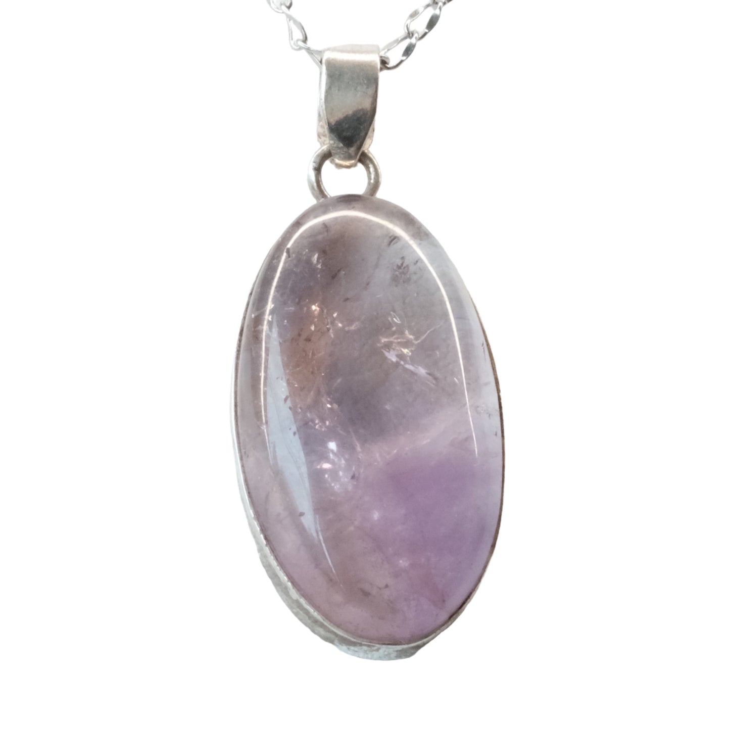 Ametrine Oval Sterling Silver Pendant Necklace
