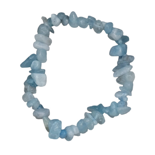 Aquamarine Chip Bracelet