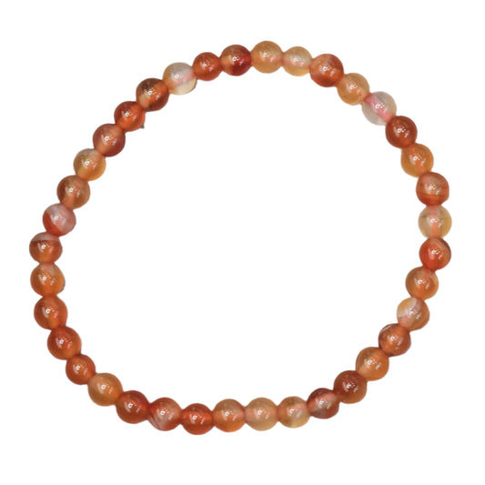 Carnelian Children Size Bracelet 4MM - Vitality, Confidence & Creative Power