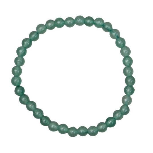 Green Aventurine Children Size Bracelet 4MM - Renewal, Balance & New Beginnings