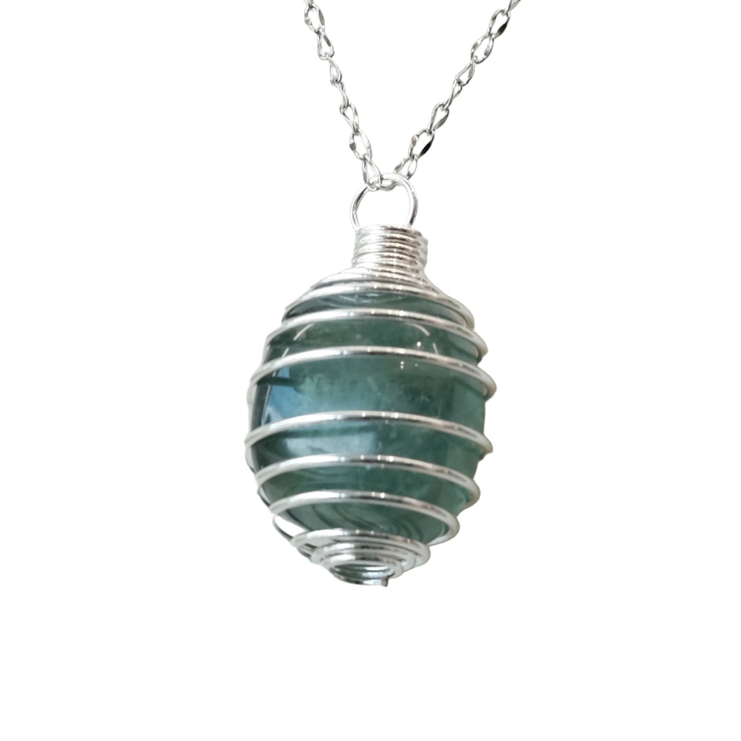 Silver Color Cage Pendant Necklace