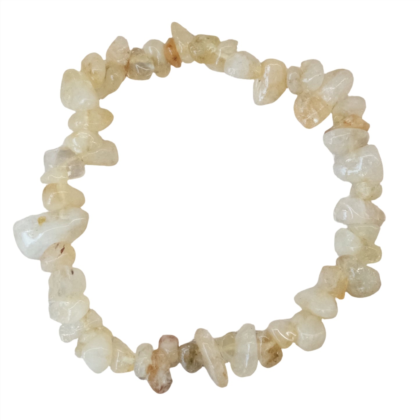 Citrine chips bracelet for energy, intuition, wealth, joy, and confidence enhancement