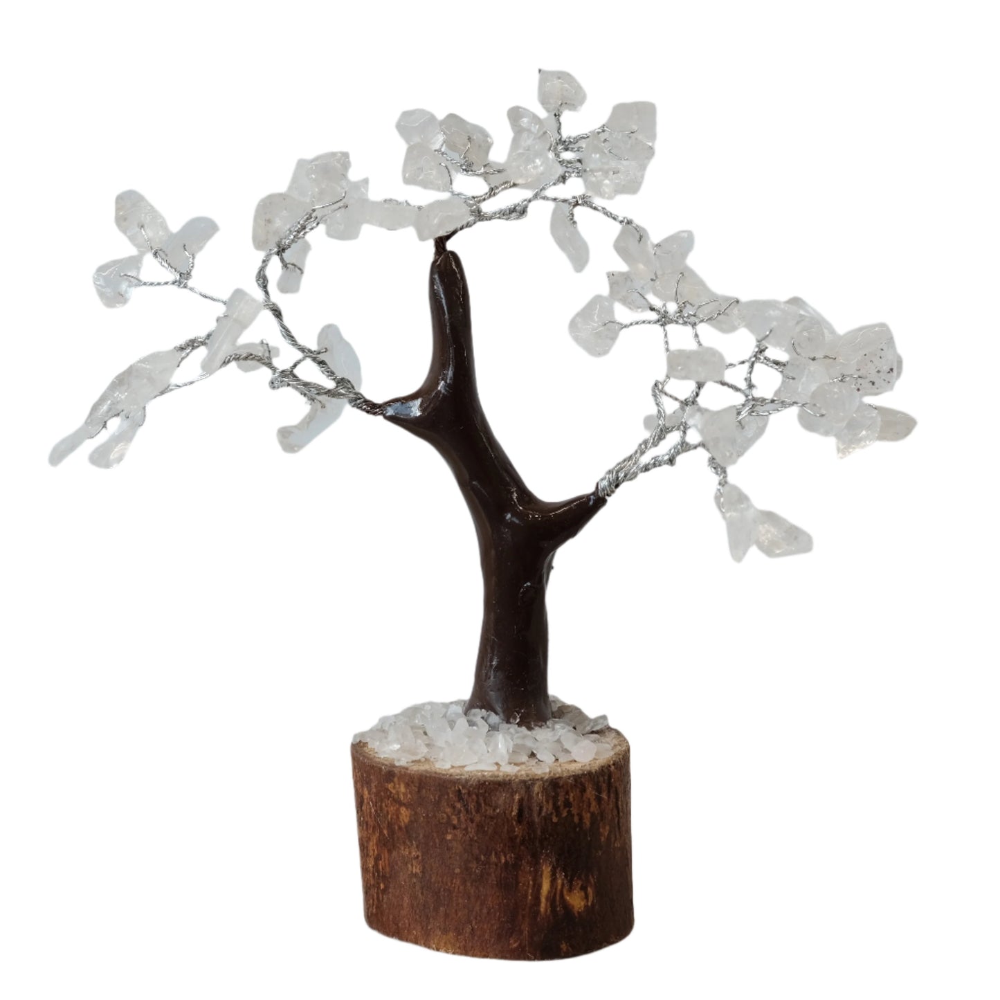 Clear Quartz Gem Tree 4.5-5" 60 Beads