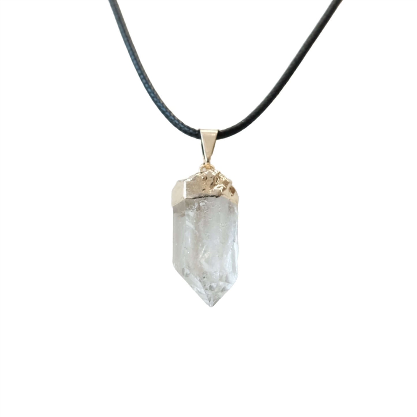 Clear Quartz Point Pendant Necklace