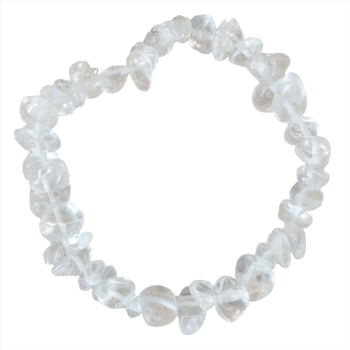 Clear Quartz Chips Bracelet for healing and focus, ideal for manifesting dreams and goals in your jewelry collection.