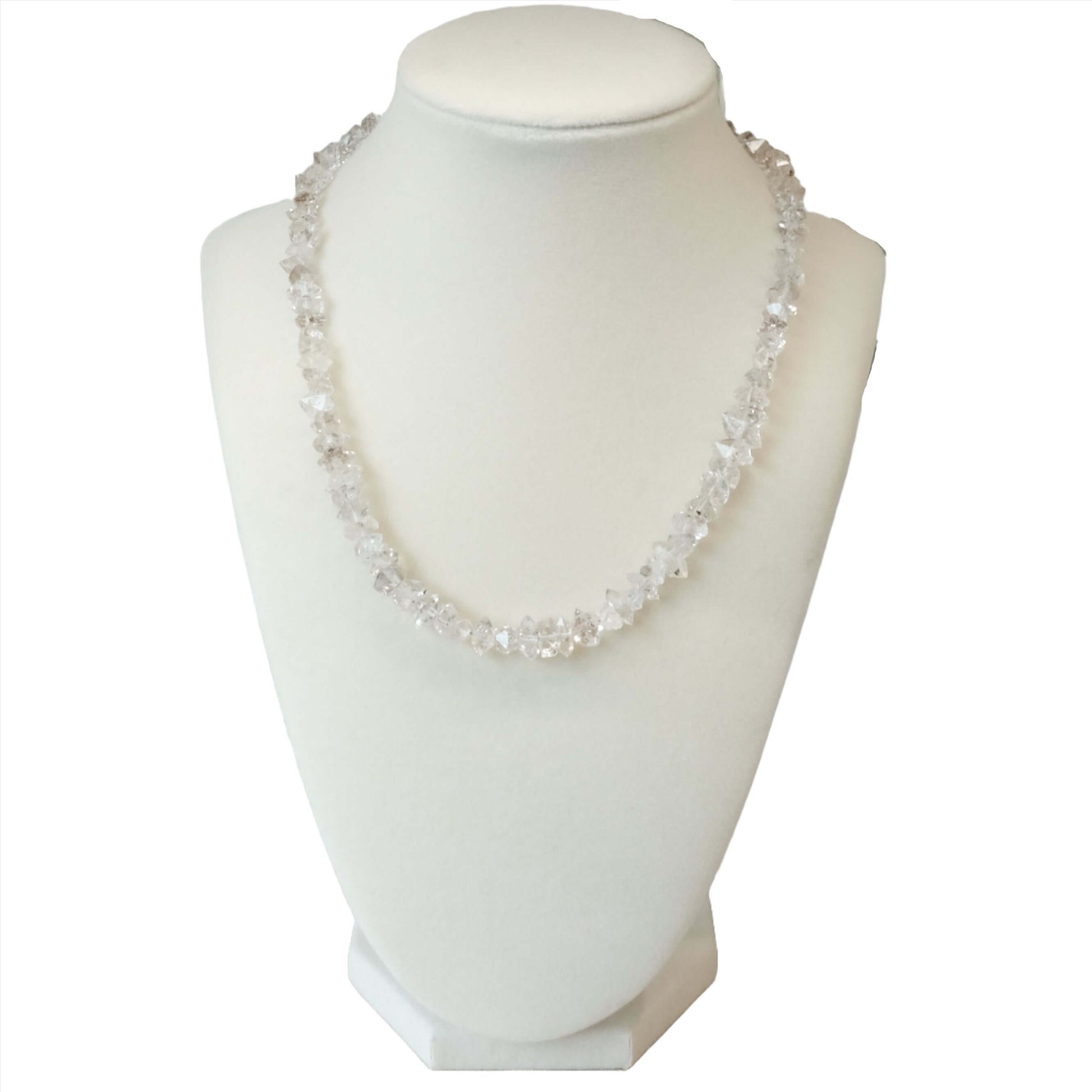 Diamond Quartz Chip Necklace