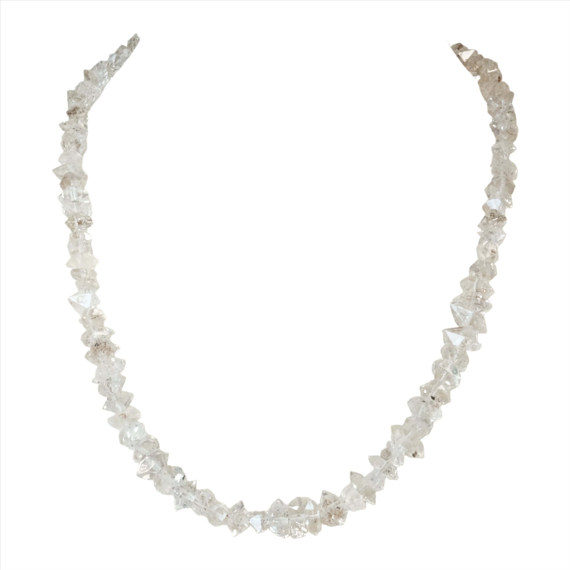 Diamond Quartz Chip Necklace