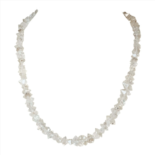 Diamond Quartz Chip Necklace