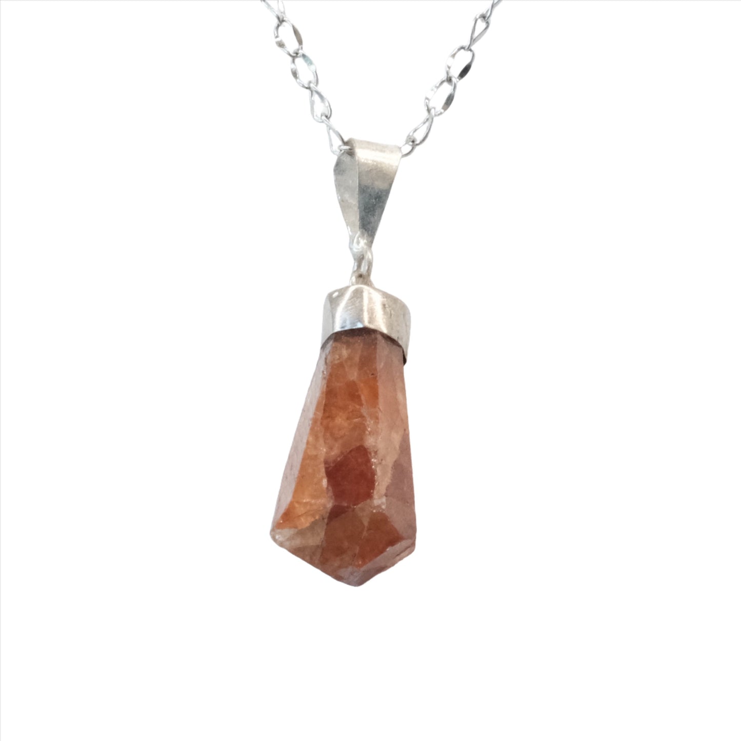 Garnet Point Pendant Necklace