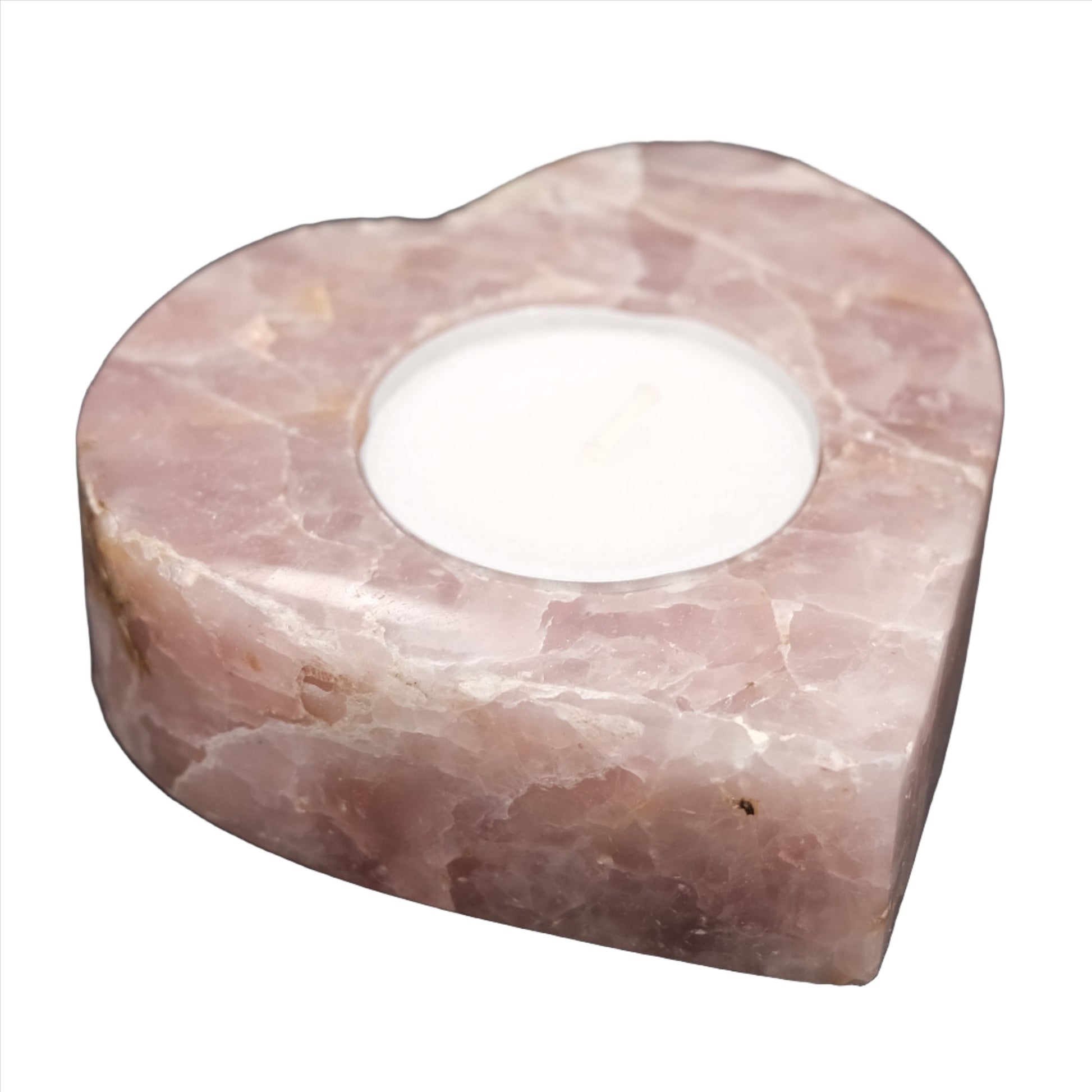 Rose Quartz Candle Holder