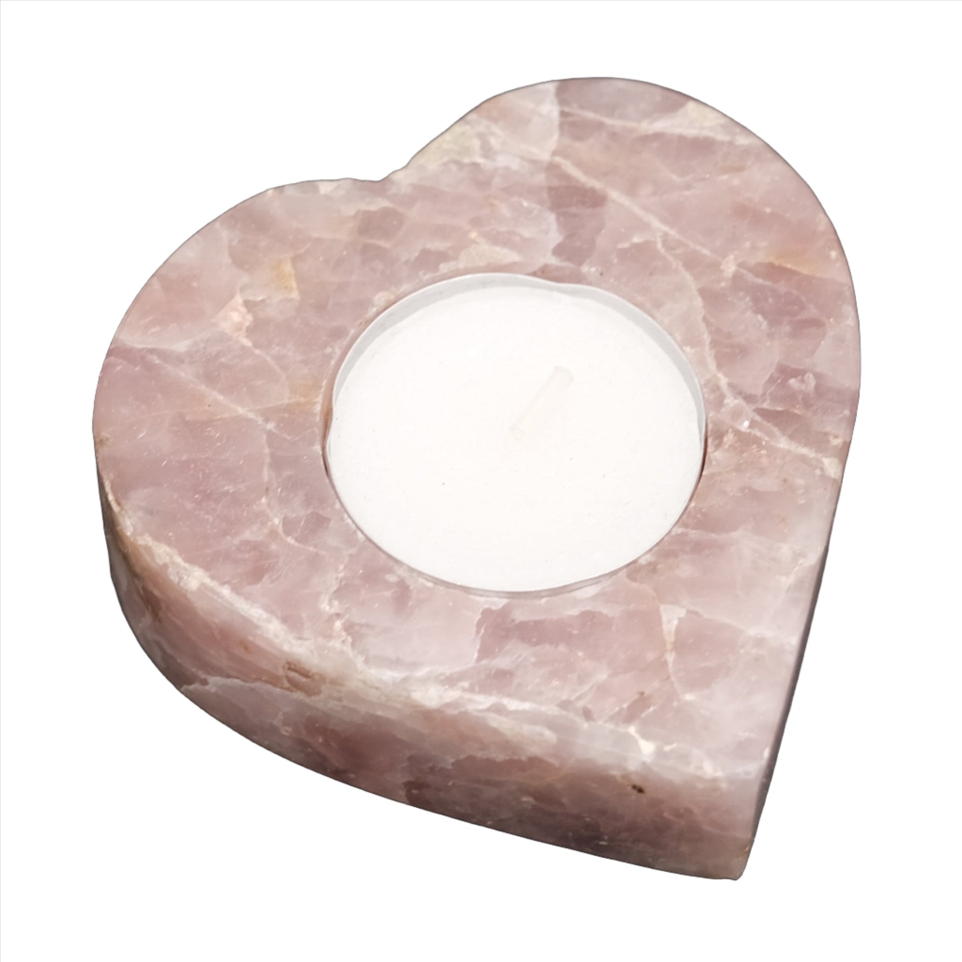 Rose Quartz Candle Holder