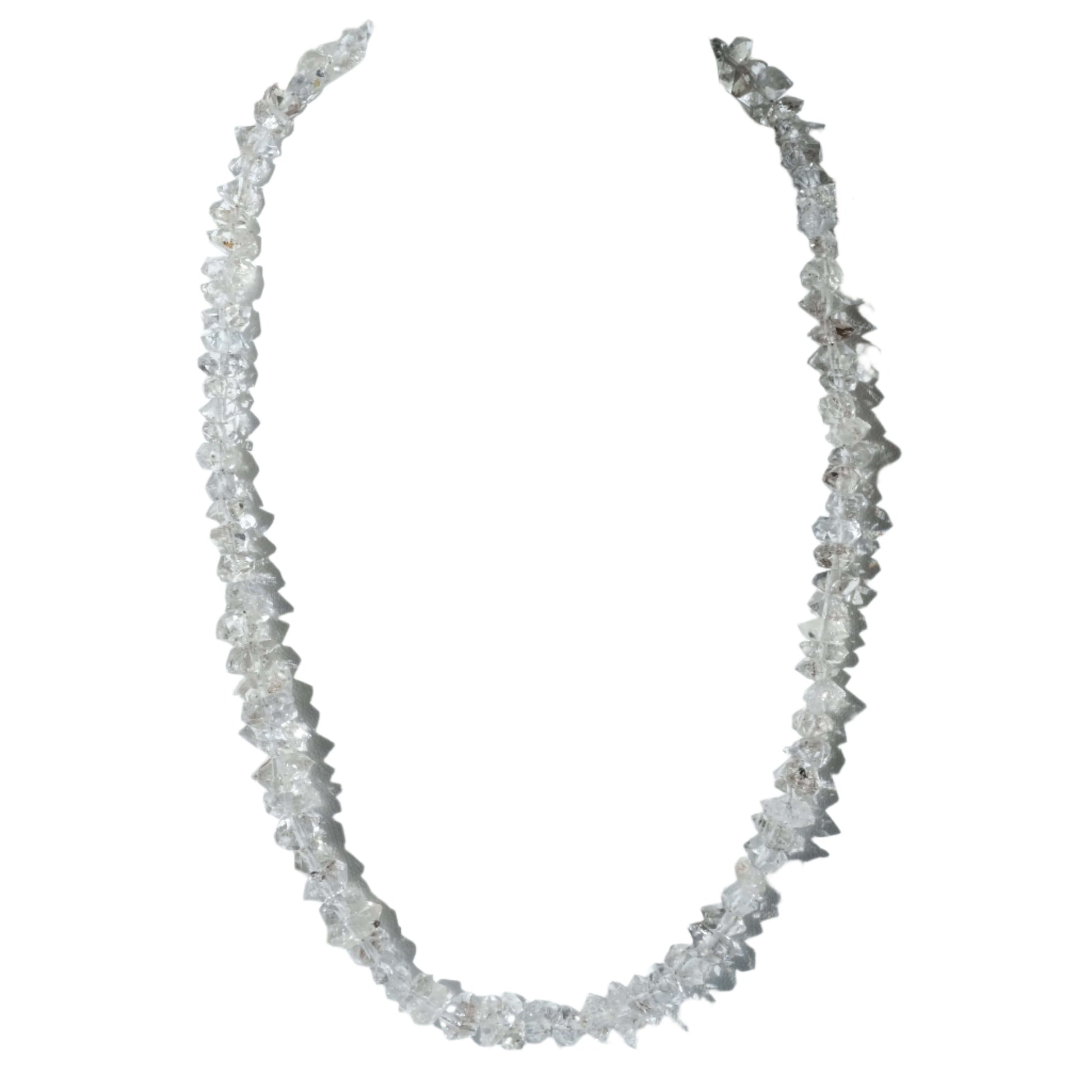 Diamond Quartz Chip Necklace