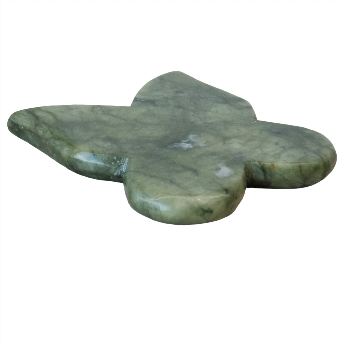 Jade Butterfly Gua Sha tool, symbolizing serenity, purity, and promoting harmony for skincare and relaxation.