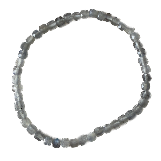 Labradorite Faceted Cube Bracelet - Stone of Transformation
