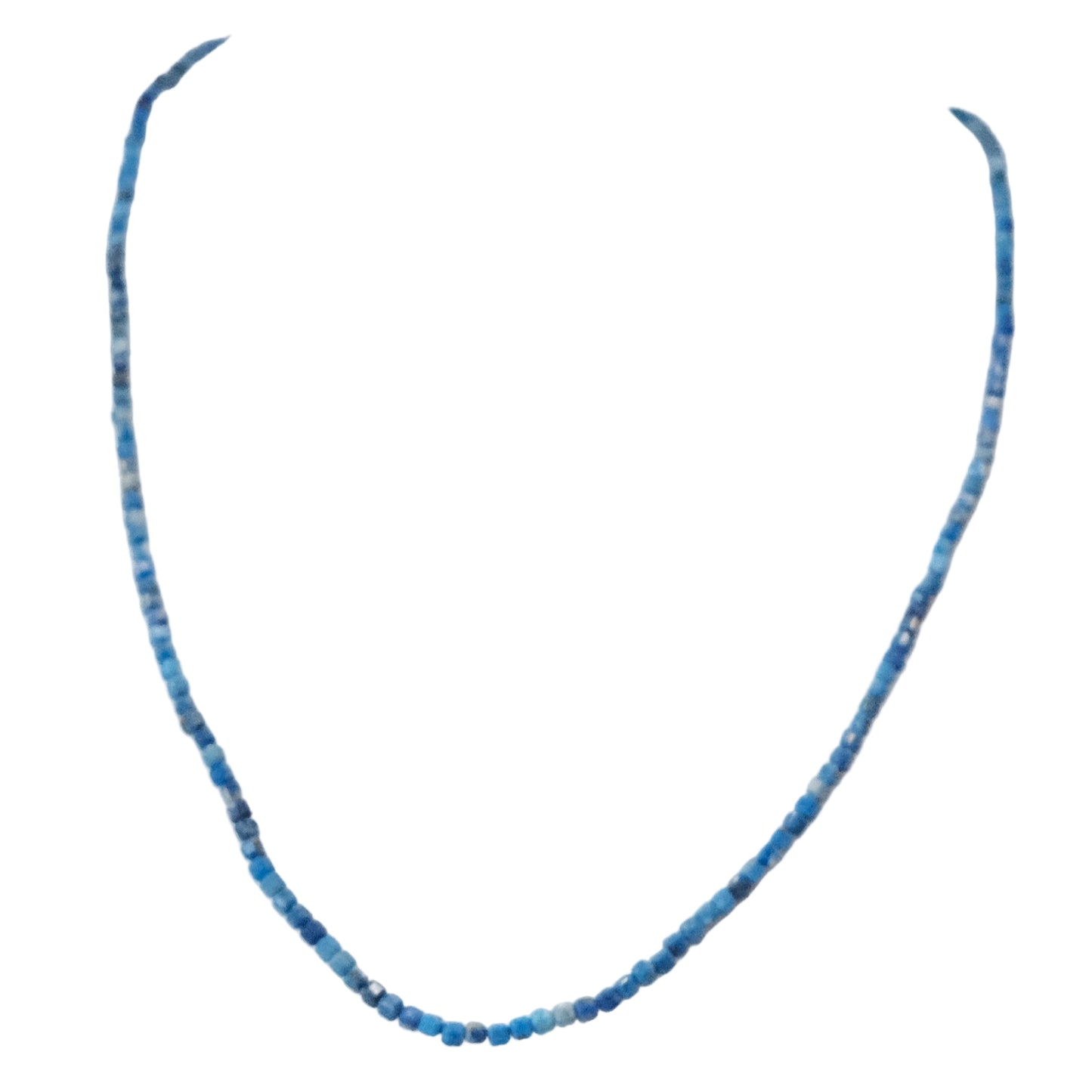 Lapis Lazuli 2mm Faceted Stone Necklace - Wisdom, Truth & Protection