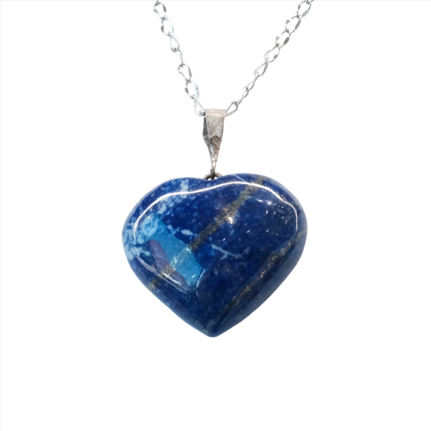 Lapis Lazuli Heart Pendant Necklace