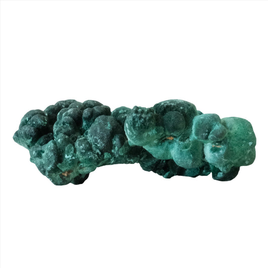 Raw malachite gemstone in vibrant green, 70g.