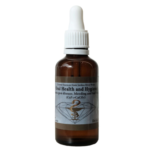 Oral Health and Hygiene Healing Essence by Dr Gila Gavrielov for gum disease prevention and bad breath, 50ml bottle.