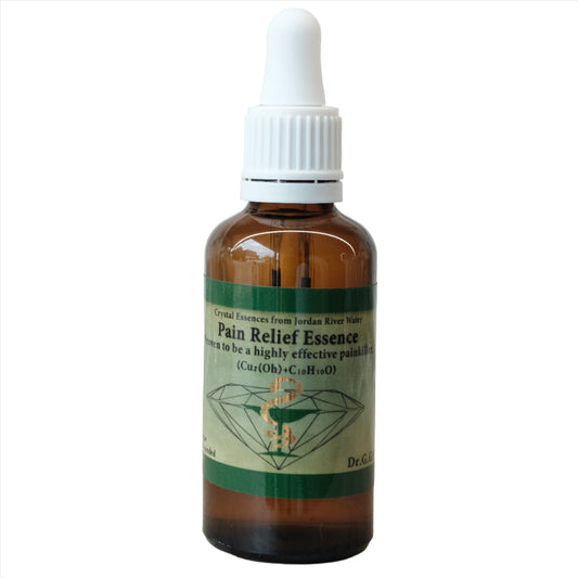 Pain Relief Healing Essence by Dr Gila Gavrielov in a 50ml dropper bottle for emotional and physical pain relief.
