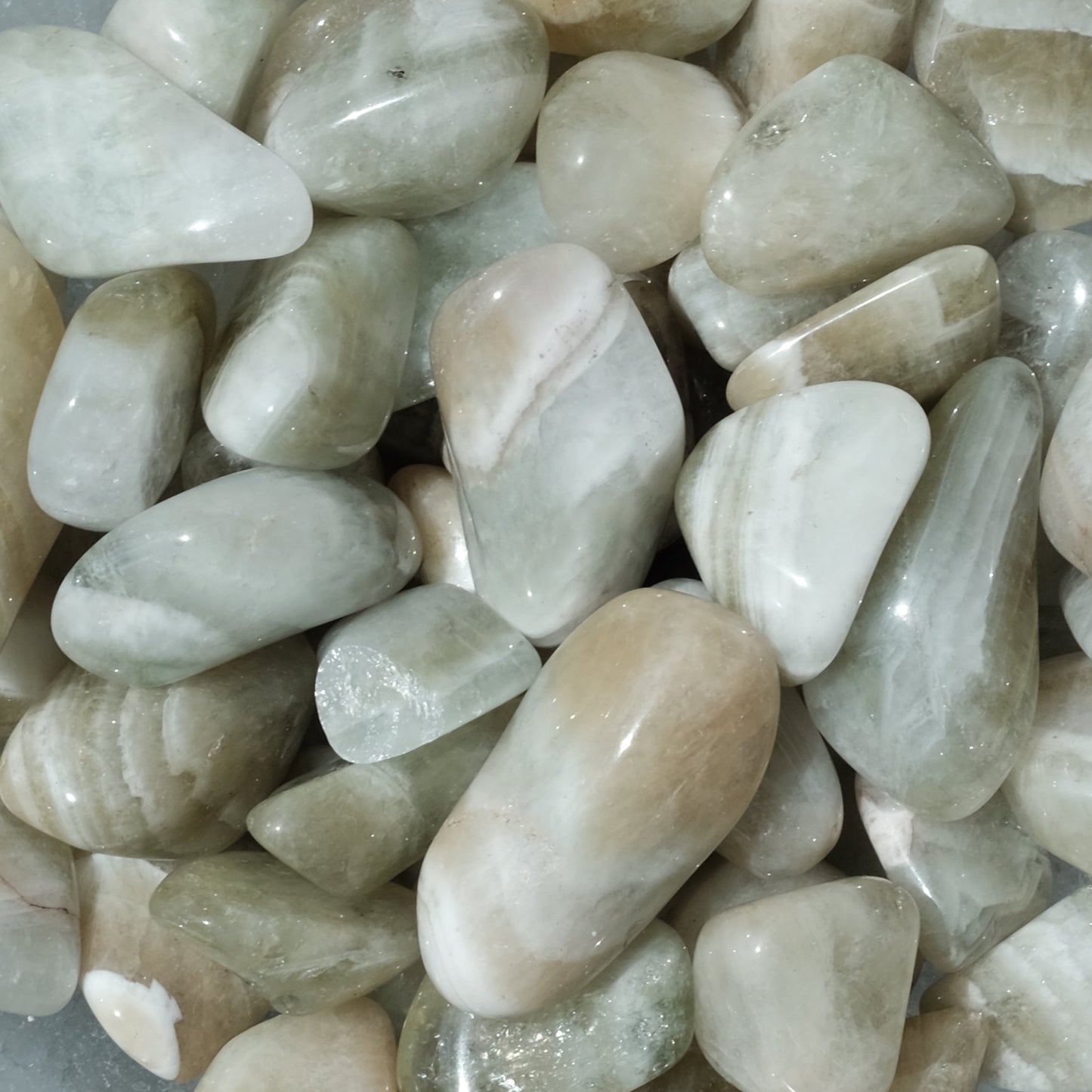 Prasiolite Tumbled Stone - Stone of Heart-Centered Transformation