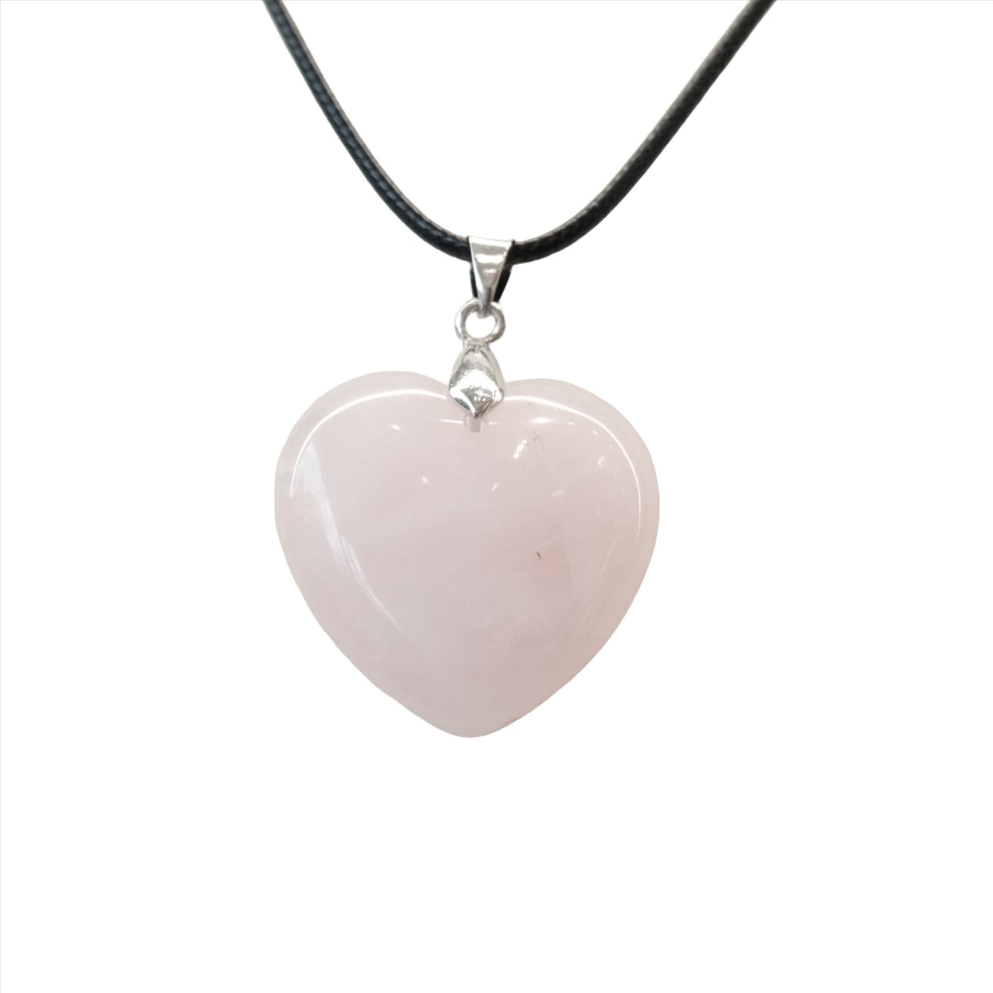 Rose Quartz Heart Pendant Necklace
