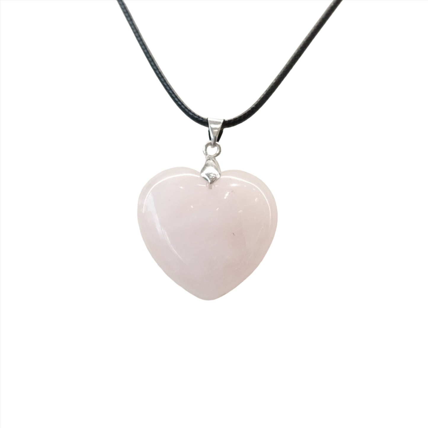 Rose Quartz Heart Pendant Necklace