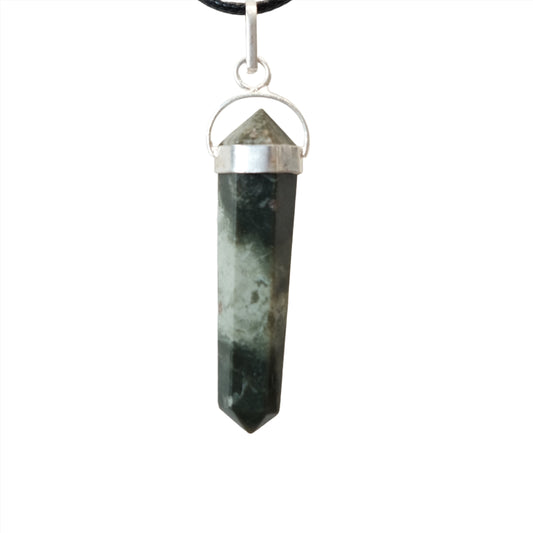 Serpentine Double Terminated Pendant Necklace