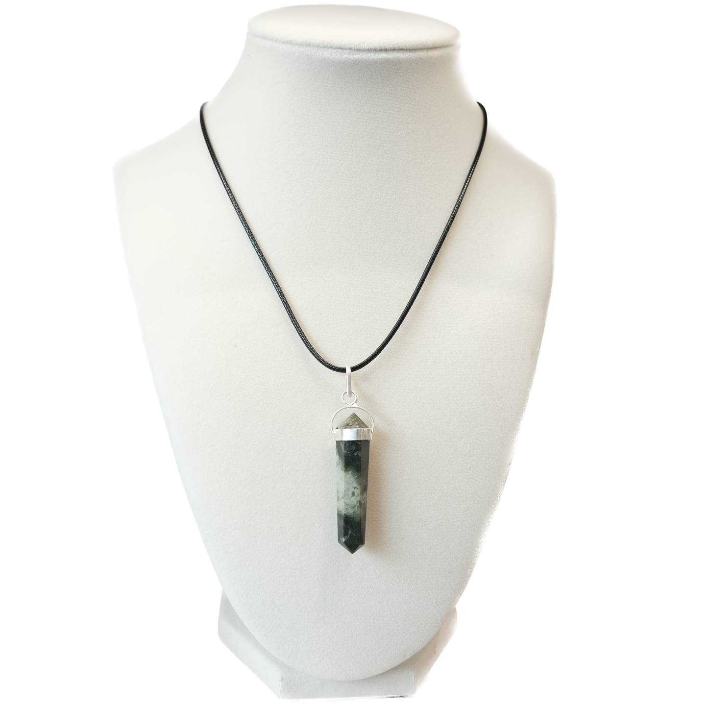 Serpentine Double Terminated Pendant Necklace