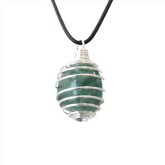 Silver Color Cage Pendant Necklace