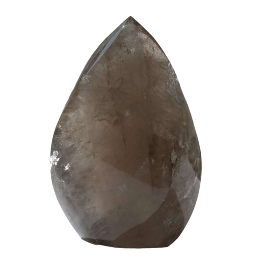 Smoky Quartz Flame Small crystal for grounding, protection, and healing benefits like aiding digestion and reducing negative energy.