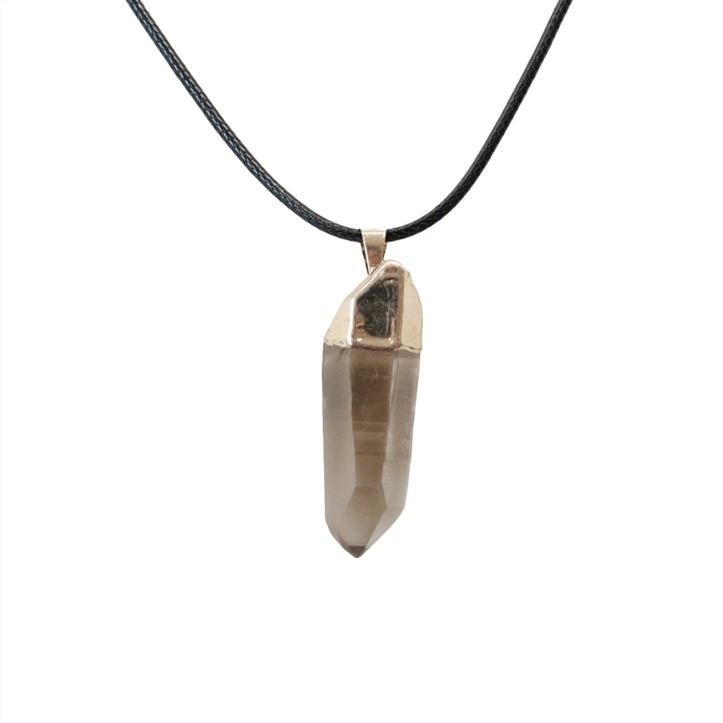 Smoky Quartz Point Pendant Necklace