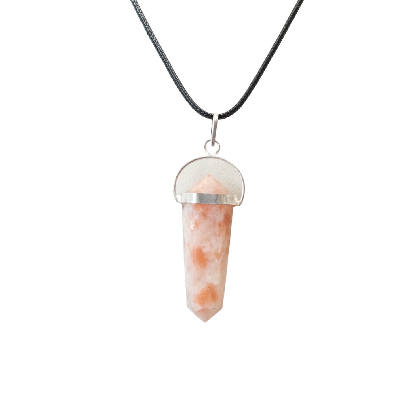 Sunstone Double Terminated Pendant Necklace