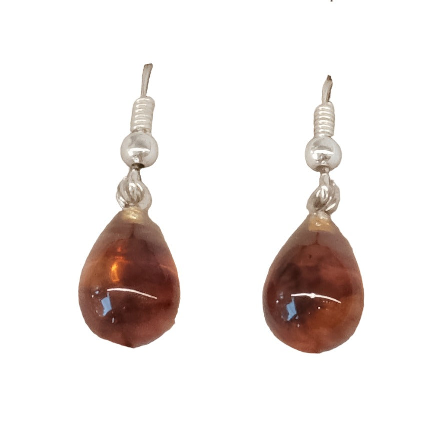 Amber Teardrop Earrings