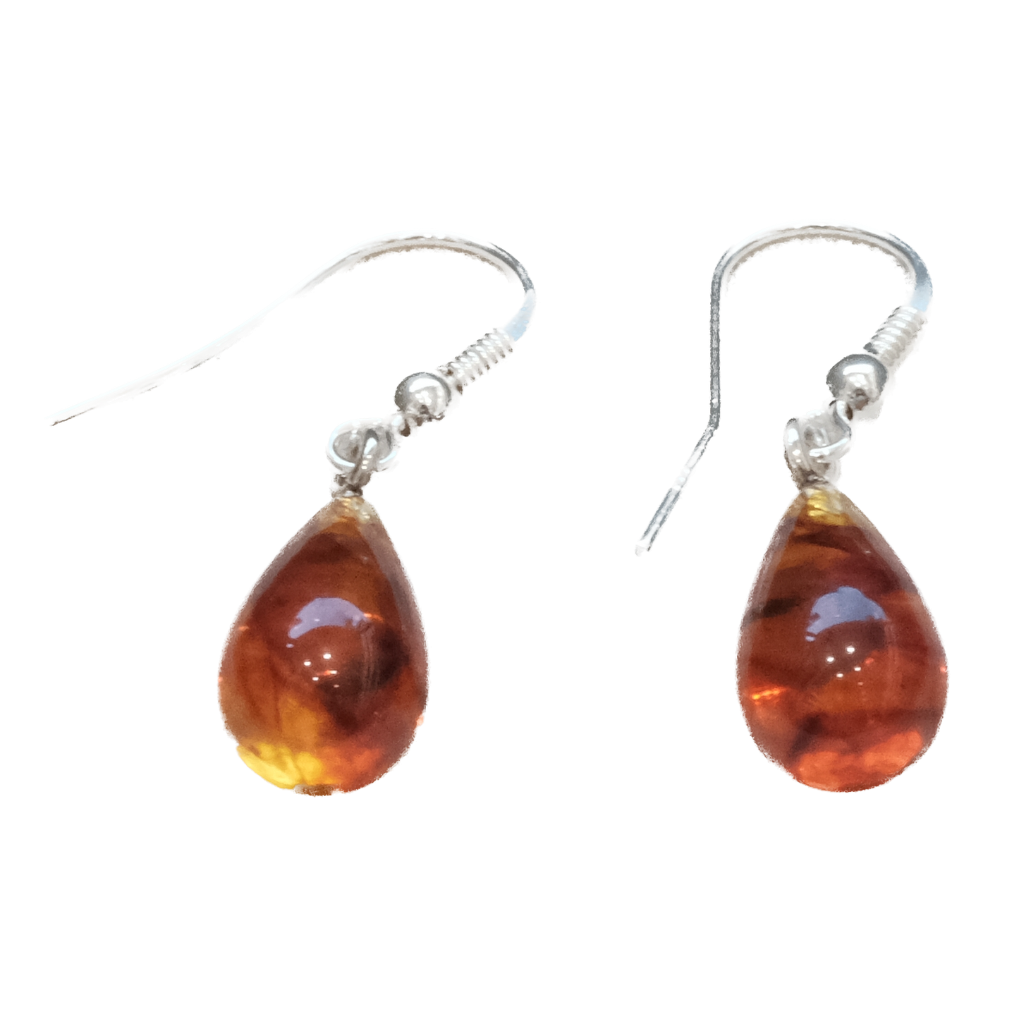 Amber Teardrop Earrings