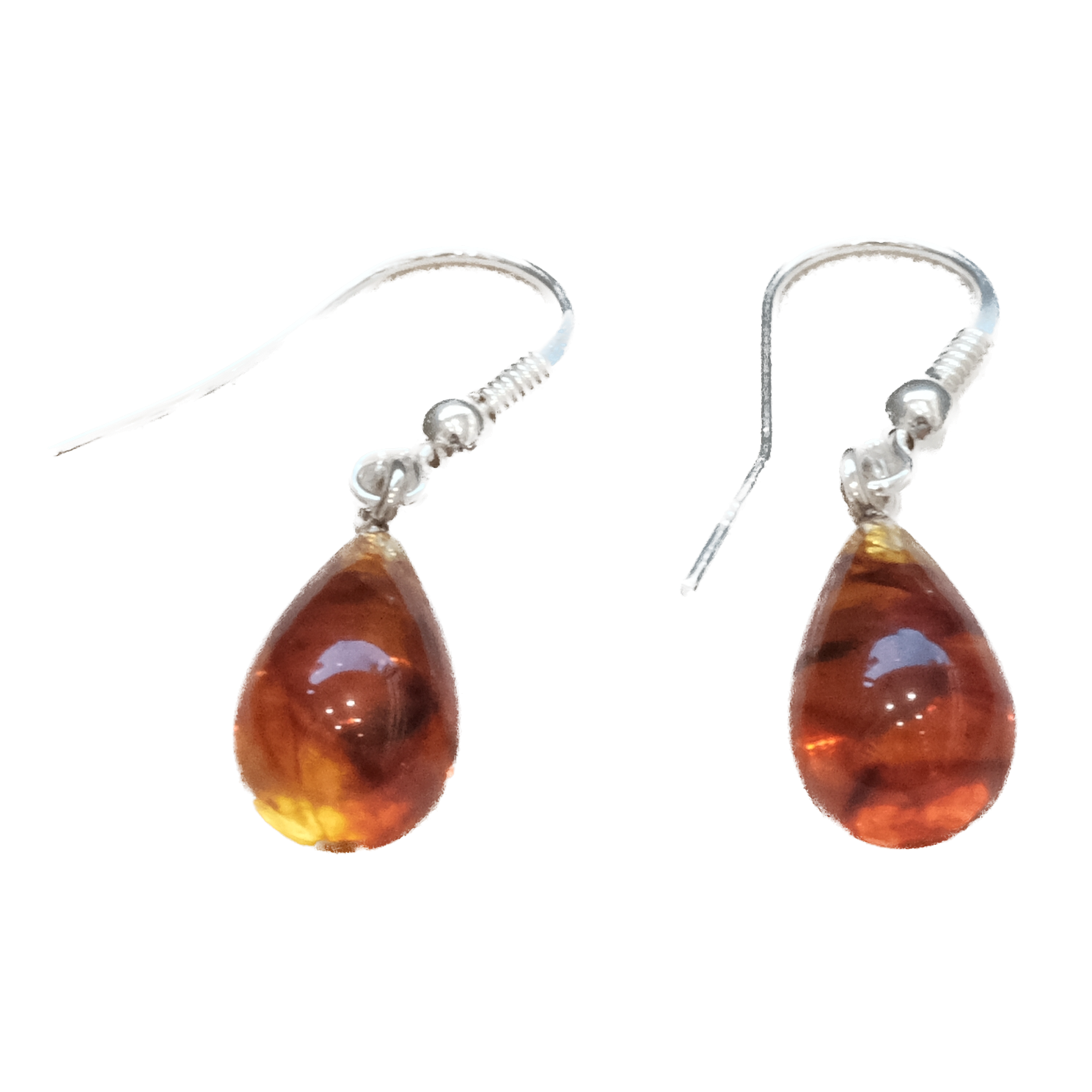 Amber Teardrop Earrings