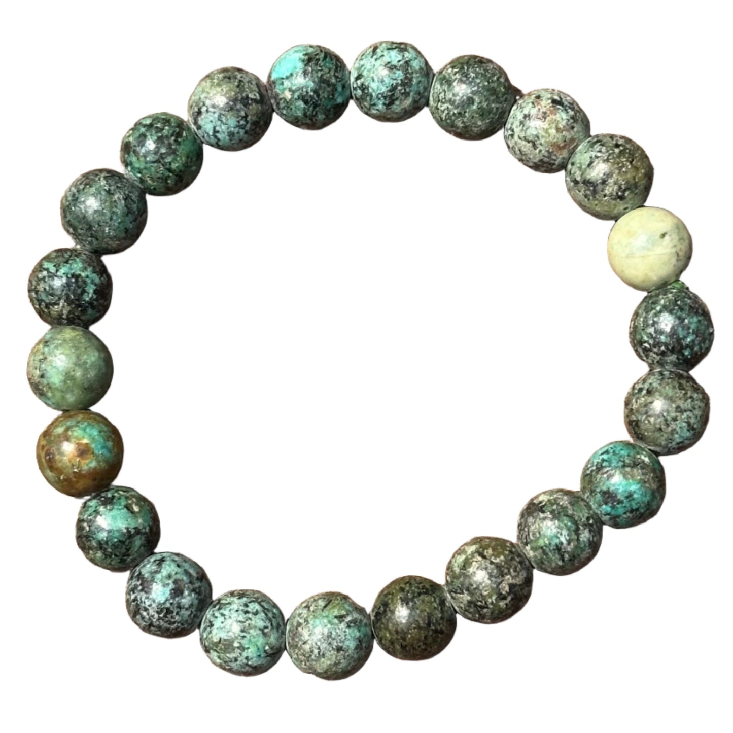 African Turquoise healing Bracelet 8mm