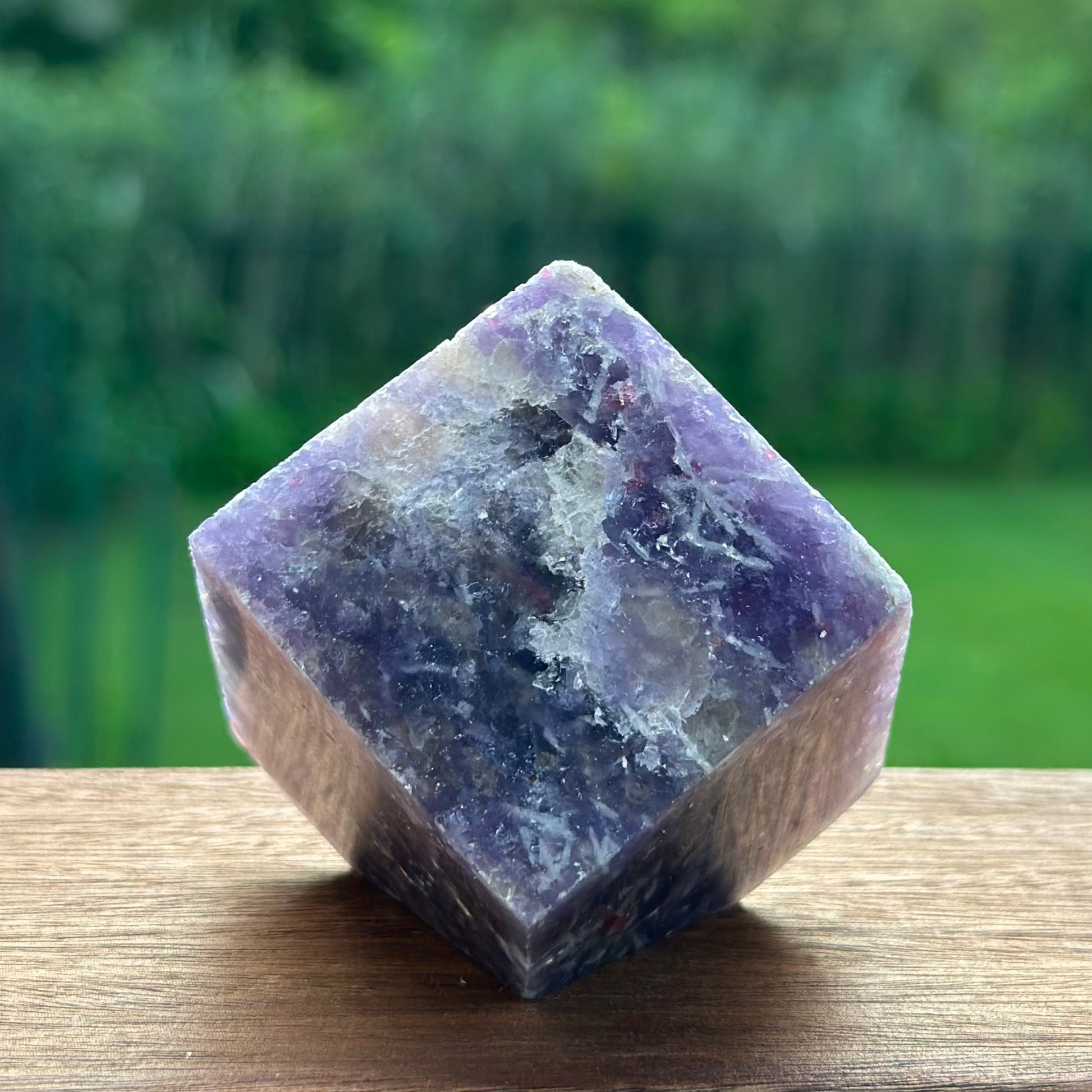 Lepidolite Cube