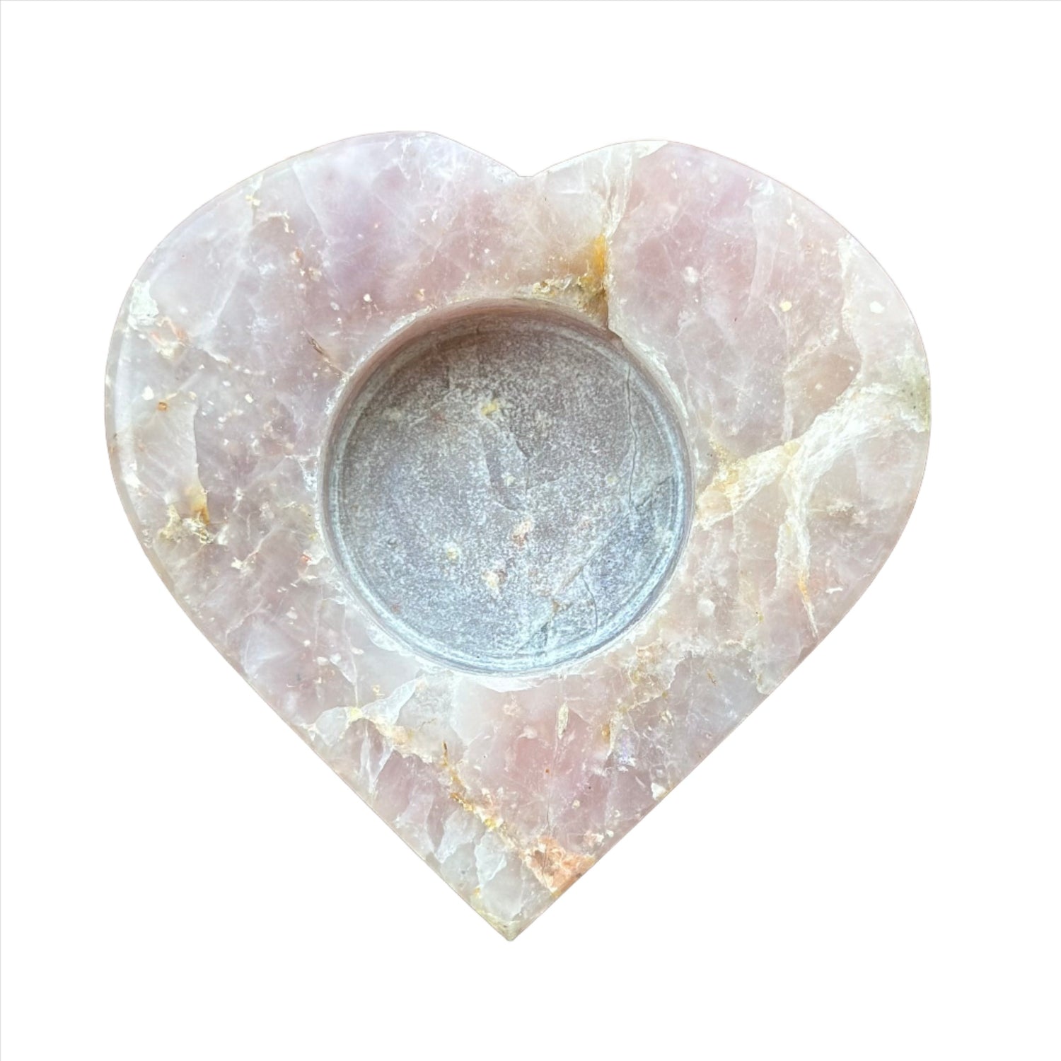 Rose Quartz Candle Holder