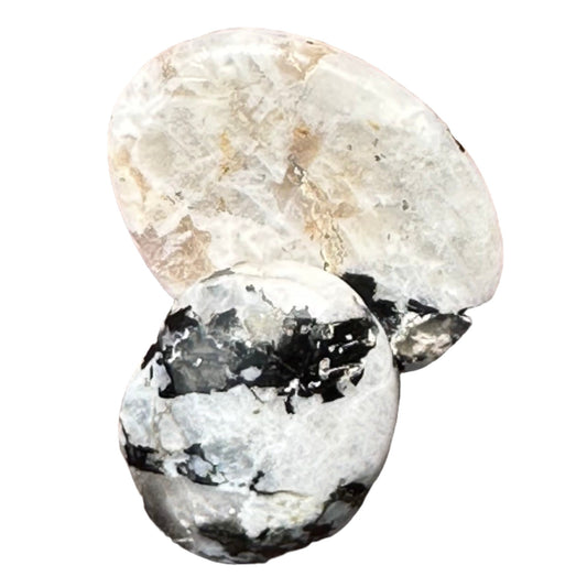 Rainbow Moonstone Worry Stone