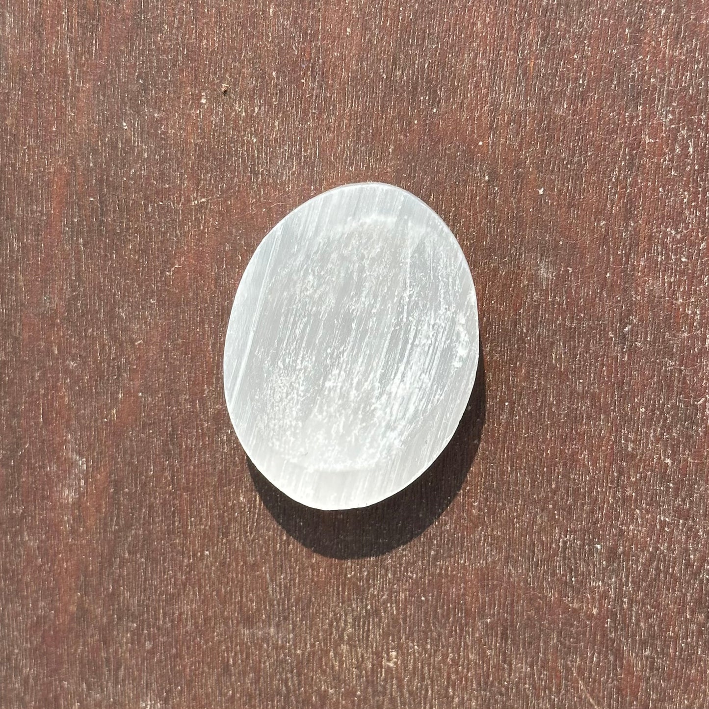 Selenite Worry Stone