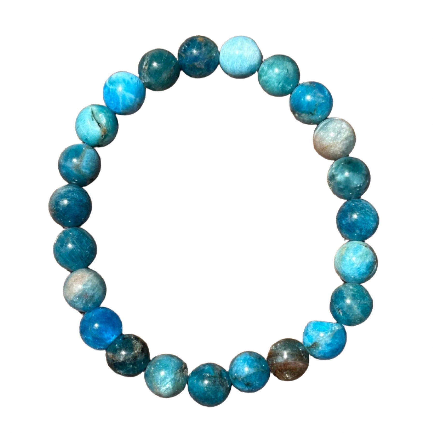 Blue Apatite Bracelet 8 mm