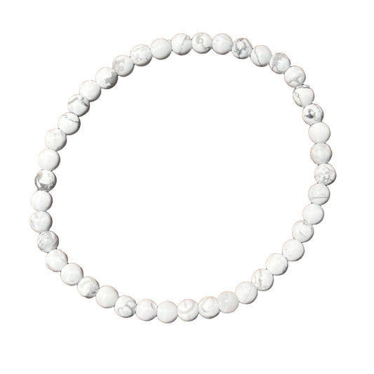 Howlite Bracelet 4 mm