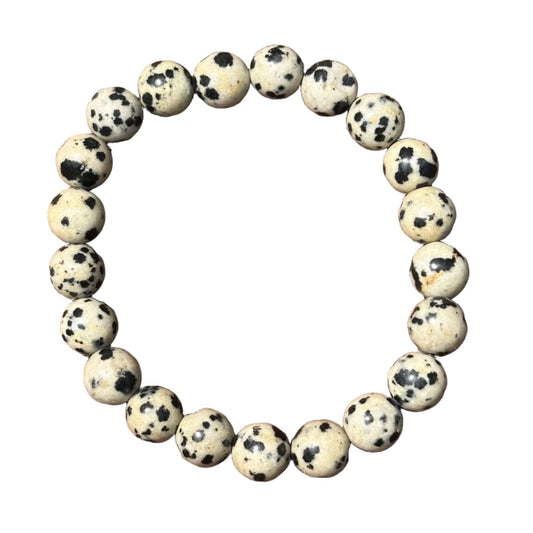 Dalmatian Jasper Bracelet 8 mm