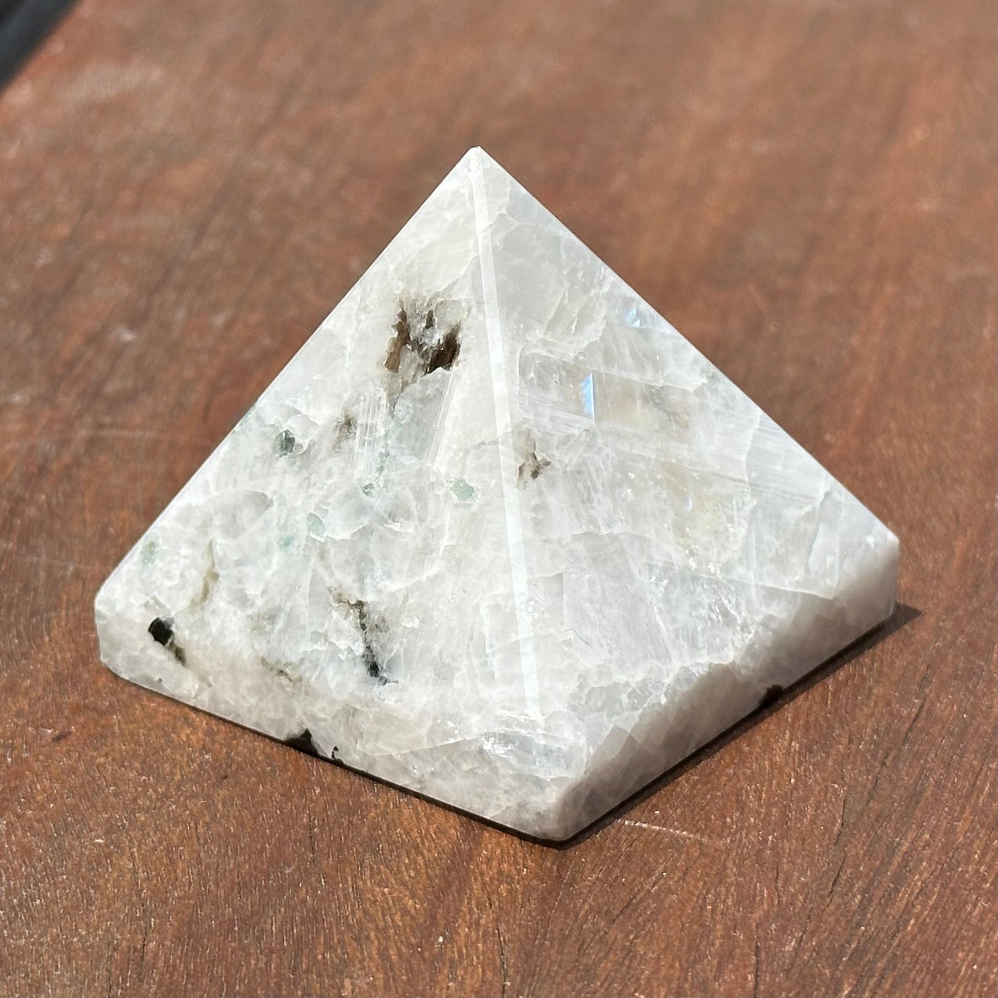 Rainbow Moonstone Pyramid