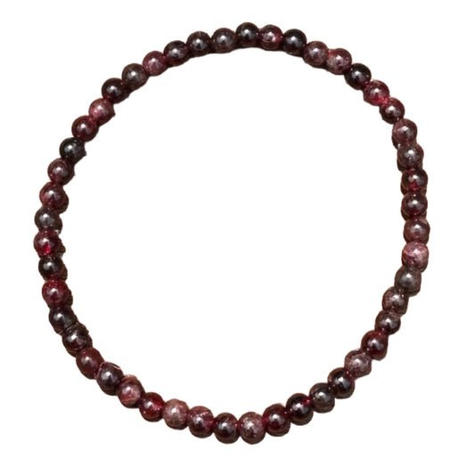 Garnet Bracelet 4mm