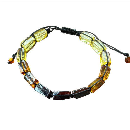 Amber Bracelet Adjustable Adult Size - Trove Amber Bracelet Adjustable Adult Size