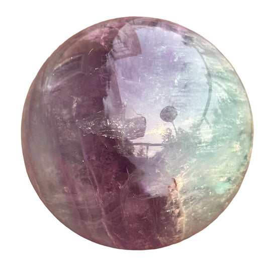 Watermelon Fluorite Sphere 264g