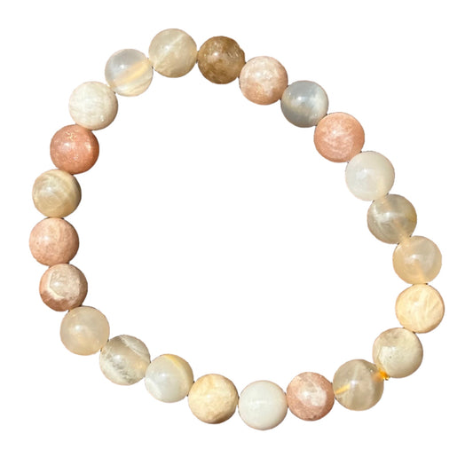 Multi Moonstone Bracelet 8 mm