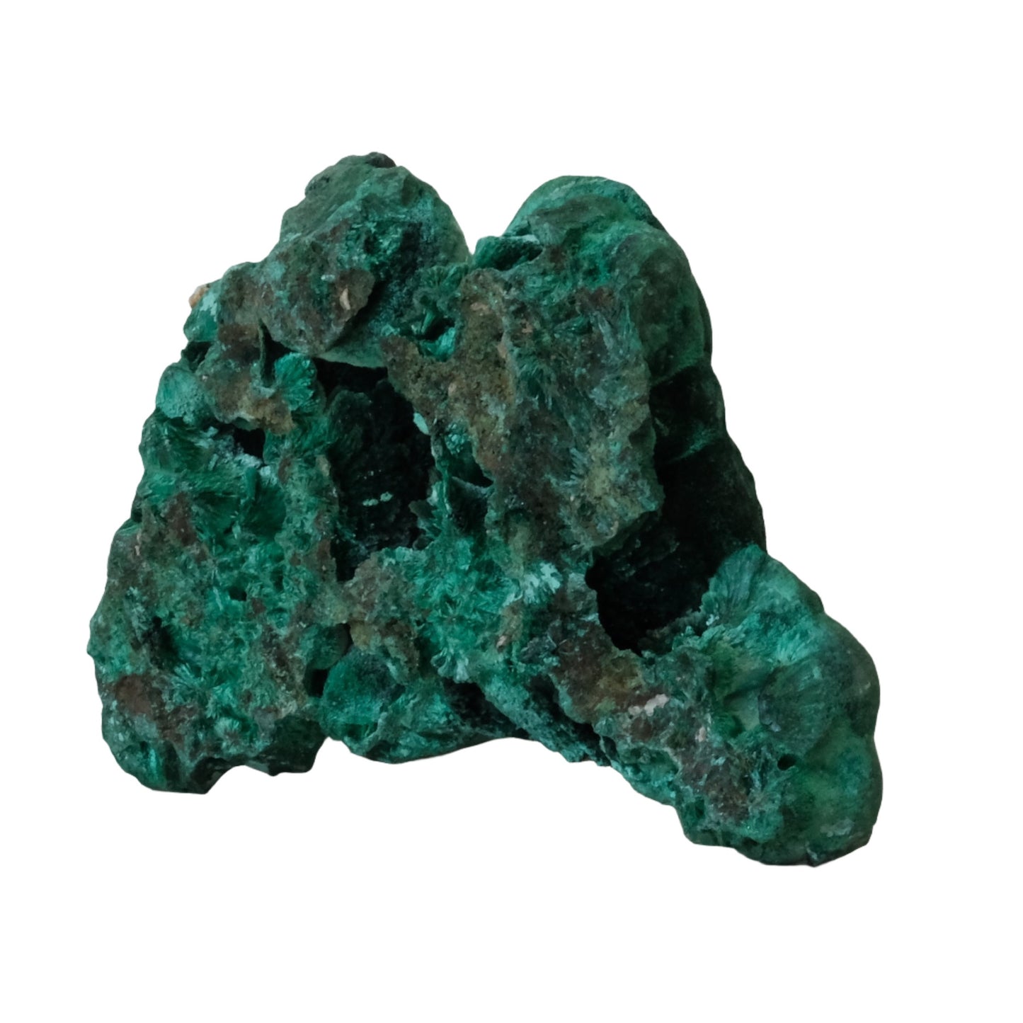 Malachite natural raw form gemstone, vibrant green stone with healing properties, weighing 162g.