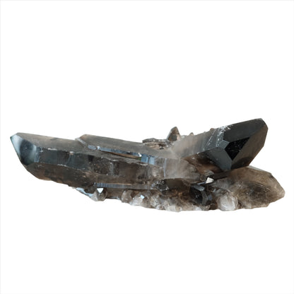 Smoky Quartz Cluster crystal for grounding, neutralizing negative energy, and promoting emotional peace and stability.